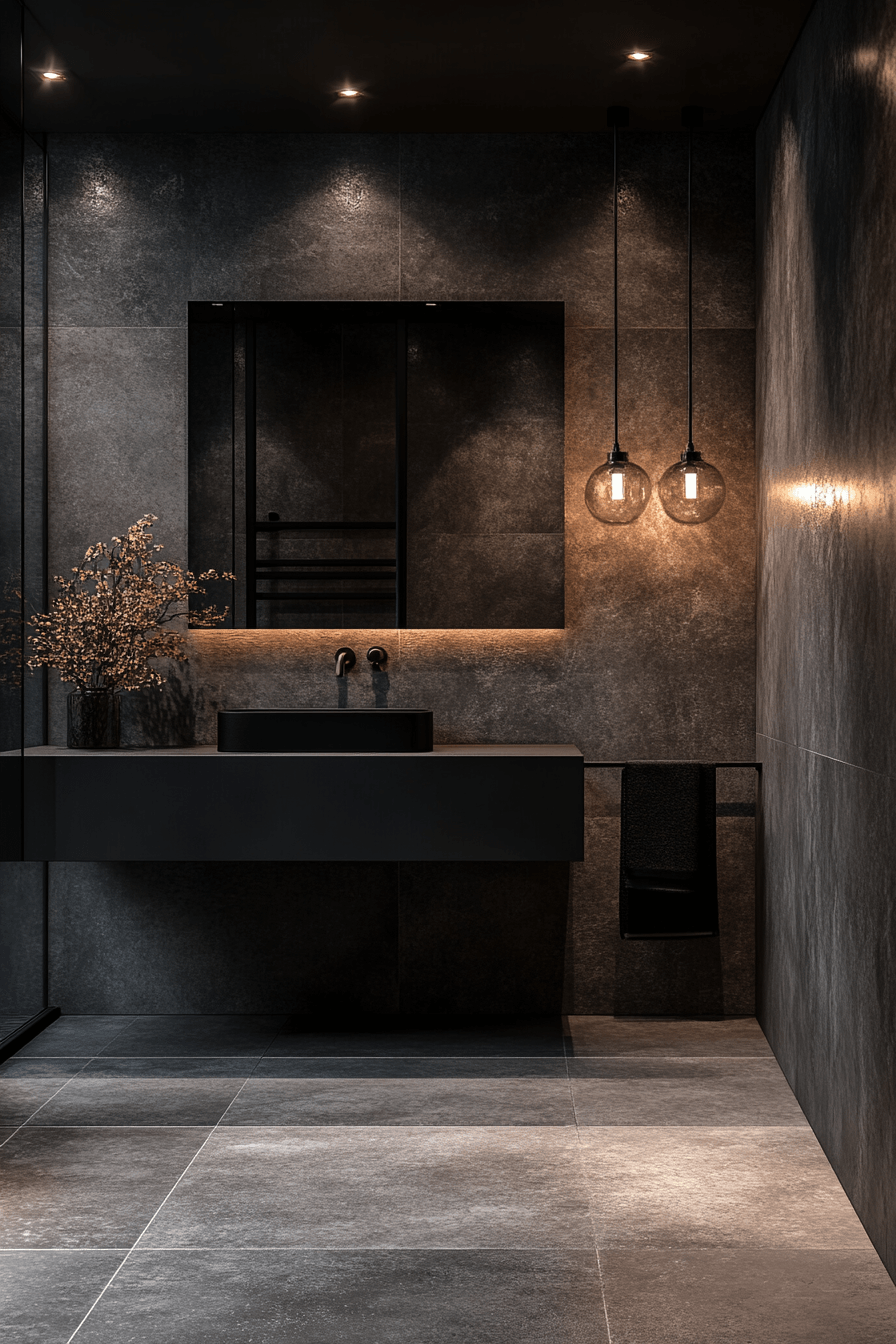 Moody Bathrooms That Feel Like a Quiet Corner After a Long Day 1