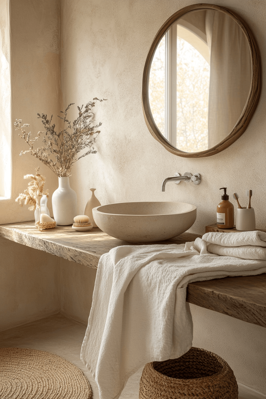 Farmhouse Bathrooms That Balance Rustic With Real Life 1
