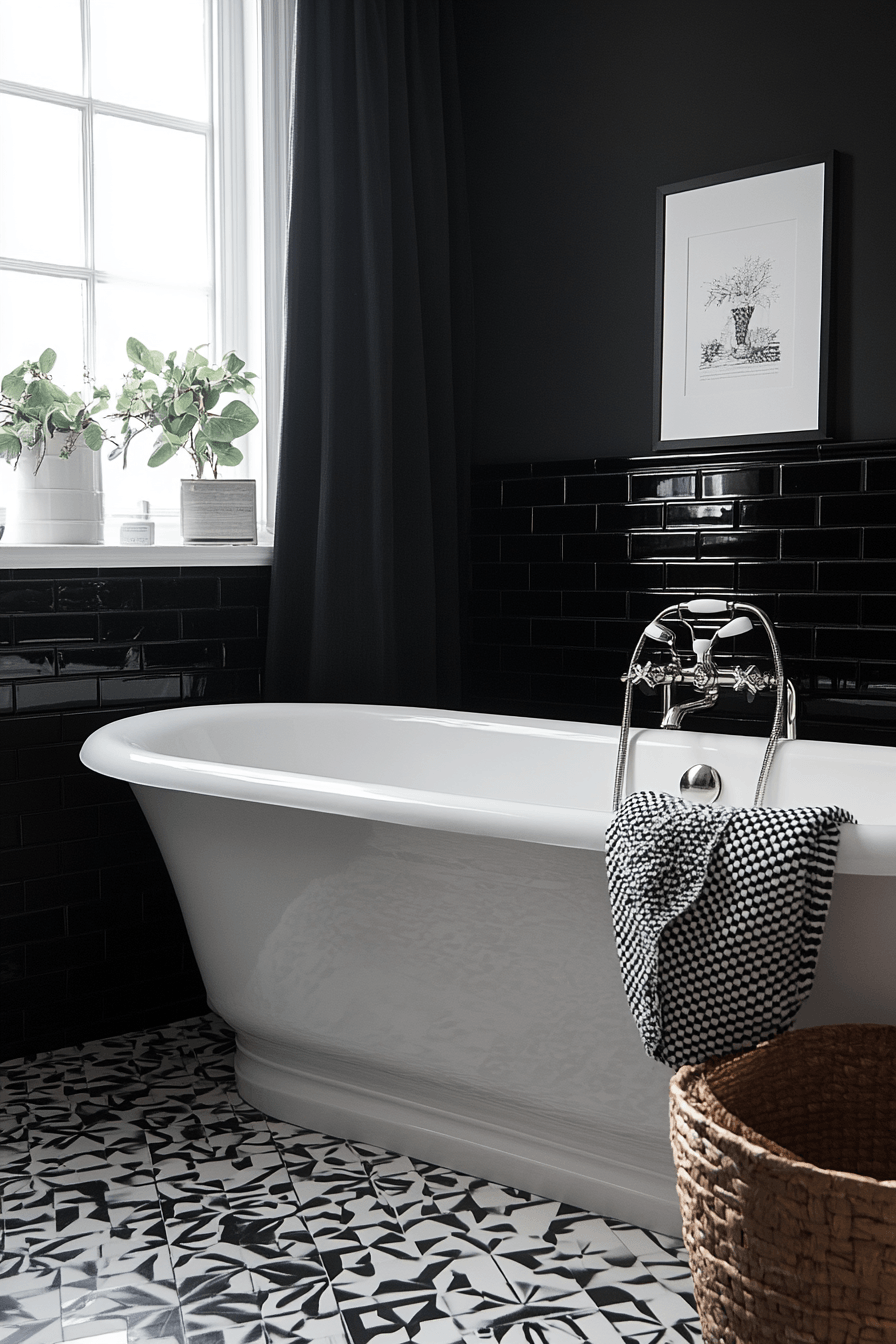 Moody Bathrooms That Feel Like a Quiet Corner After a Long Day 10