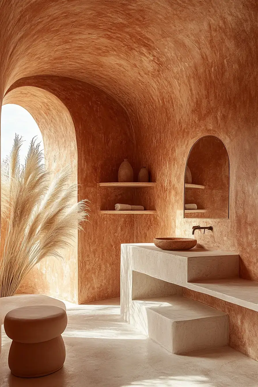 29 Terracotta Bathroom Ideas That Warm Up the Whole House 10