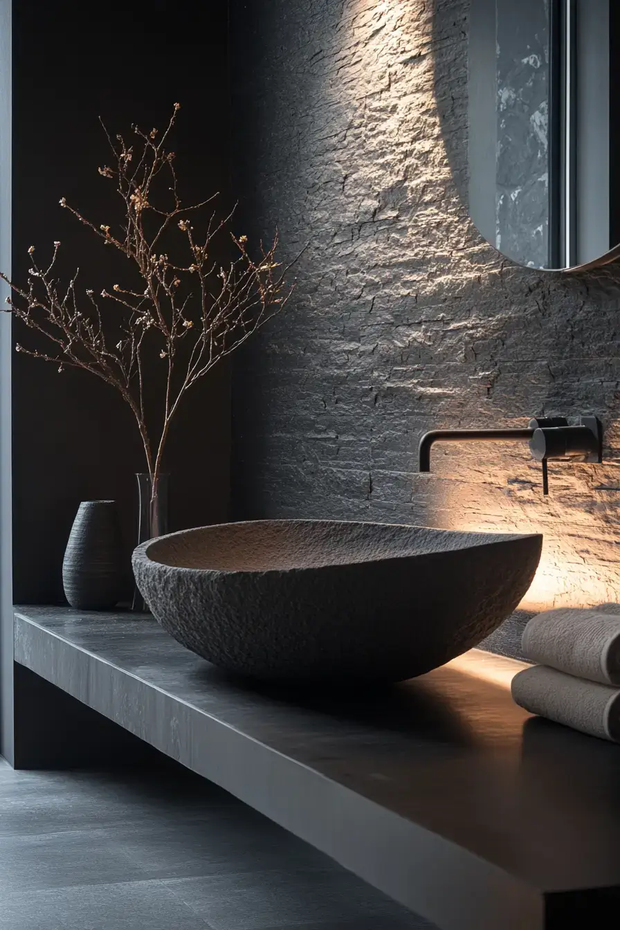 29 Dark Bathroom Ideas That Make the Day Feel Over 10