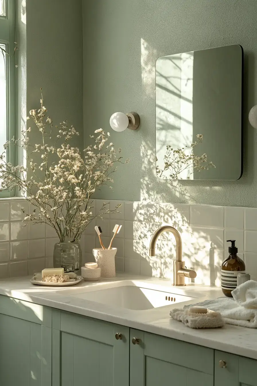 29 Sage Green Bathroom Ideas That Calm the Rush 10