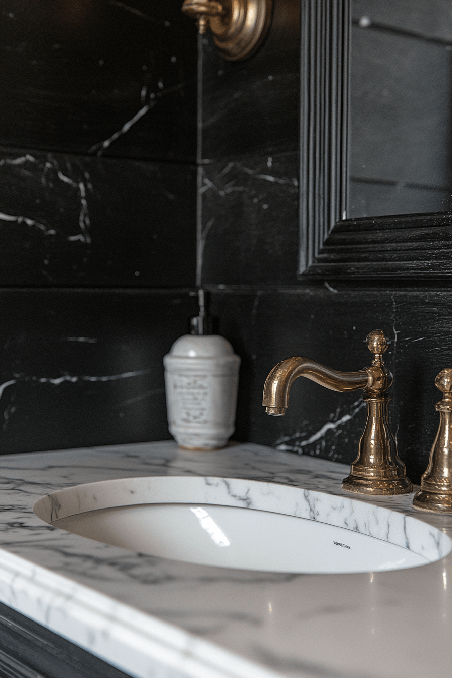 Black and White Bathrooms That Stay Interesting Without Adding Color 10
