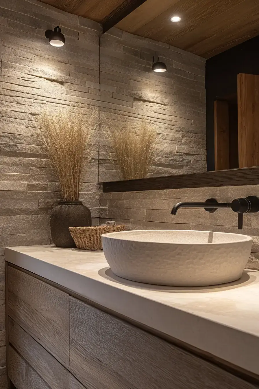 29 Rustic Bathroom Ideas That Feel Like a Cabin Morning 10