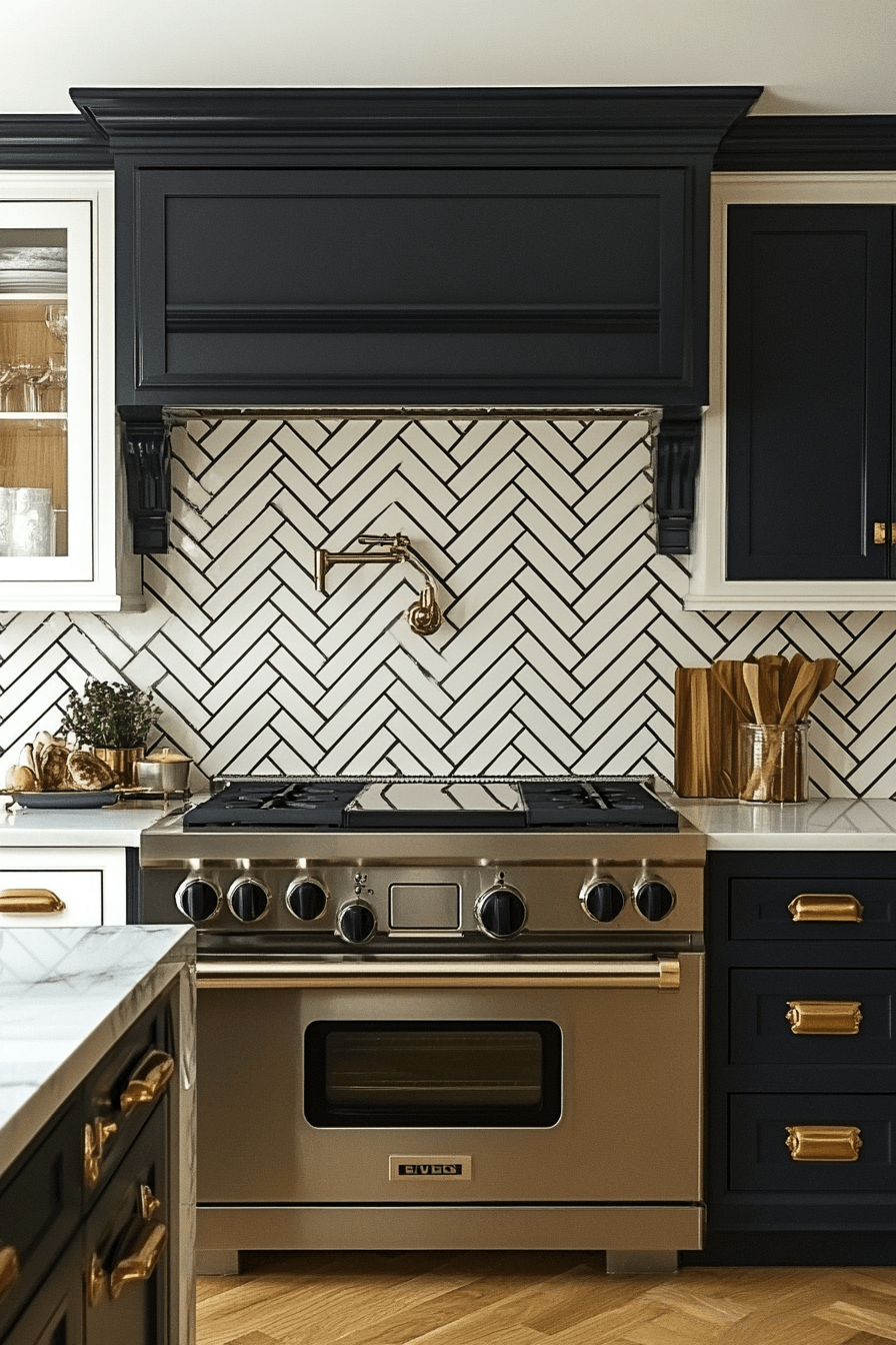 Art Deco Kitchens That Mix Brass Appliances with Real Cooking 11