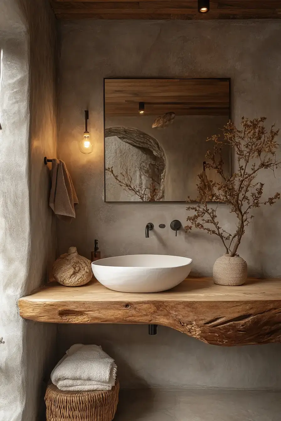 29 Rustic Bathroom Ideas That Feel Like a Cabin Morning 11