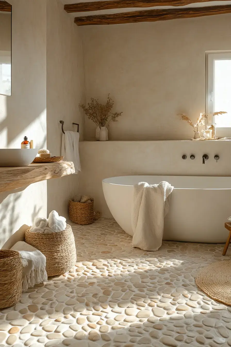 29 Earthy Bathroom Ideas That Feel Like a Warm Morning 11