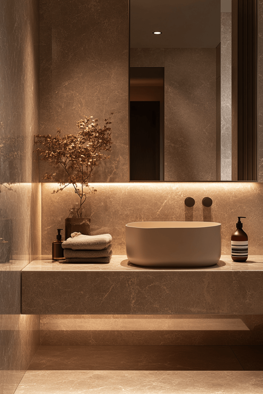 Beige Bathrooms That Feel Warm Without Looking Dated 11