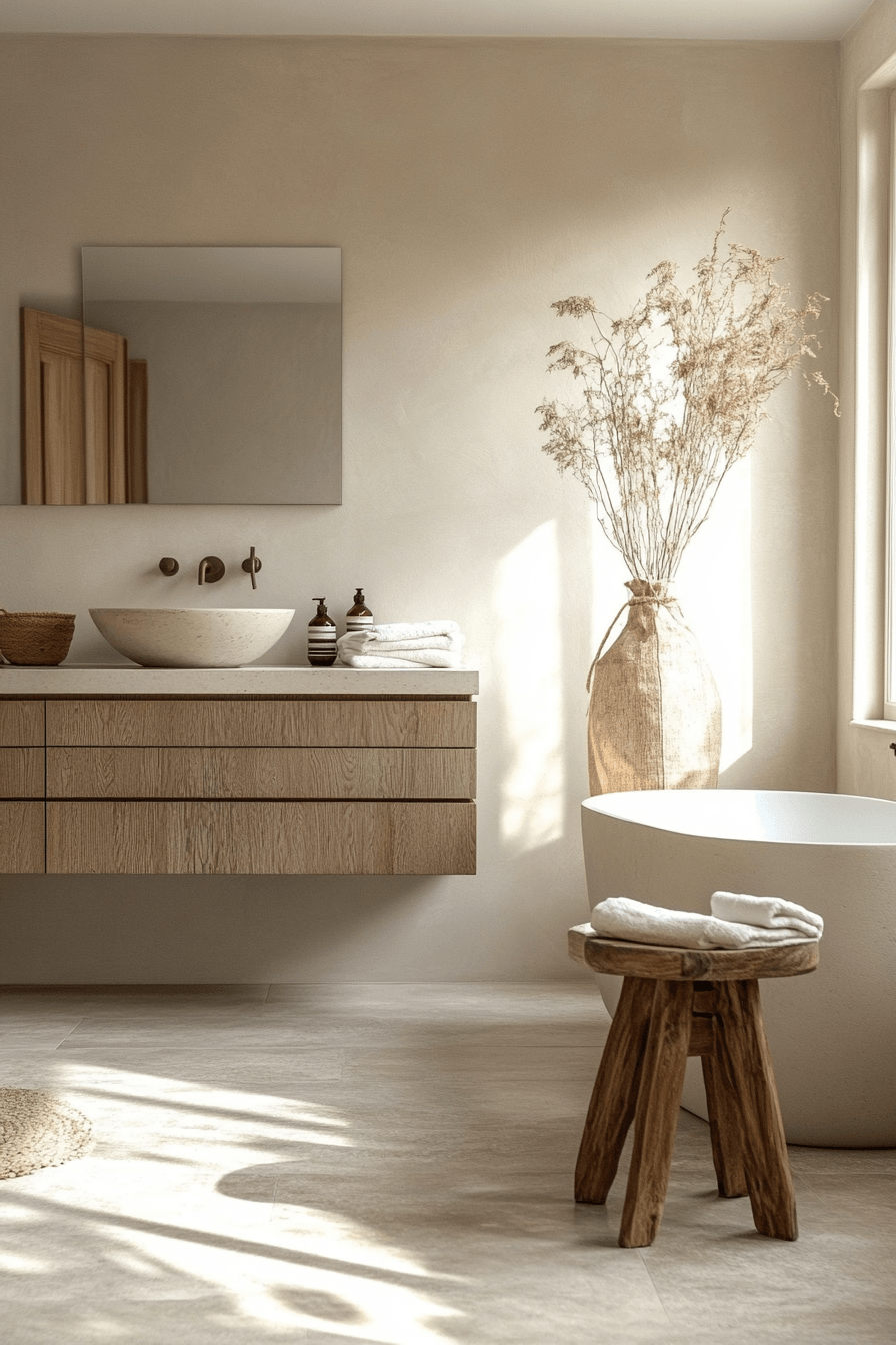 Farmhouse Bathrooms That Balance Rustic With Real Life 11