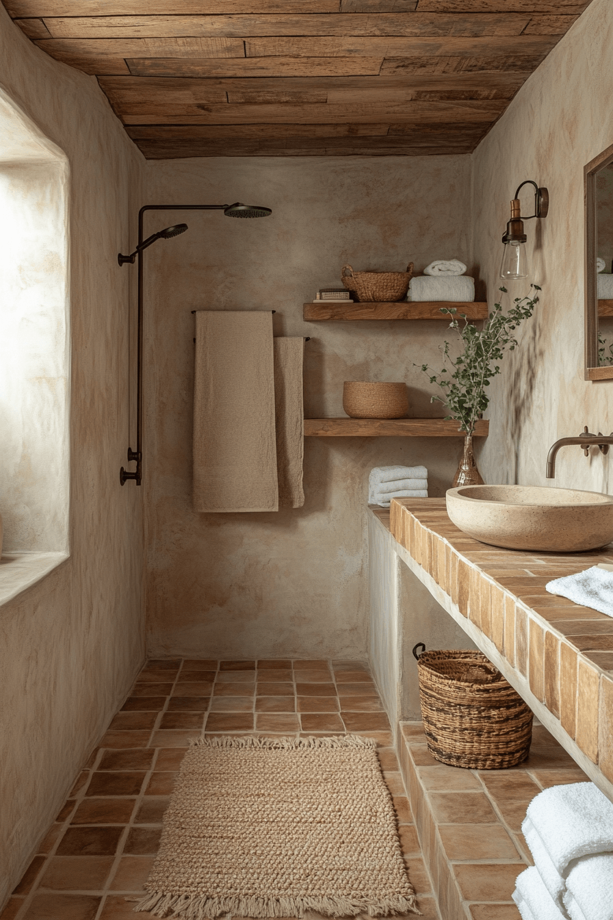 Farmhouse Bathrooms That Balance Rustic With Real Life 12