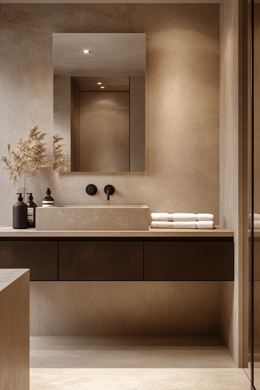 Neutral Bathroom Ideas That Feel Soft Without Being Boring 12