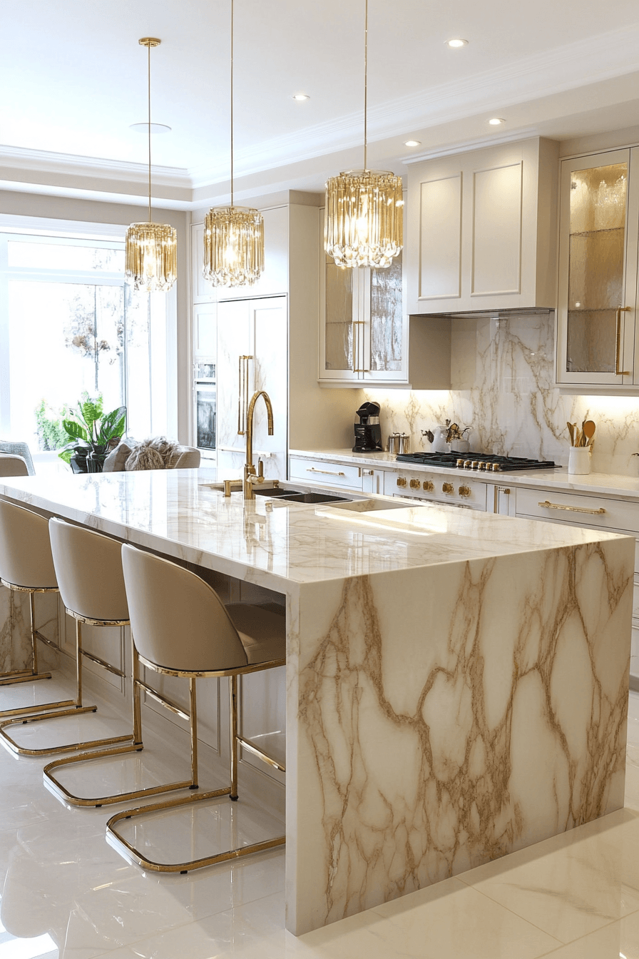 Art Deco Kitchens That Mix Brass Appliances with Real Cooking 12