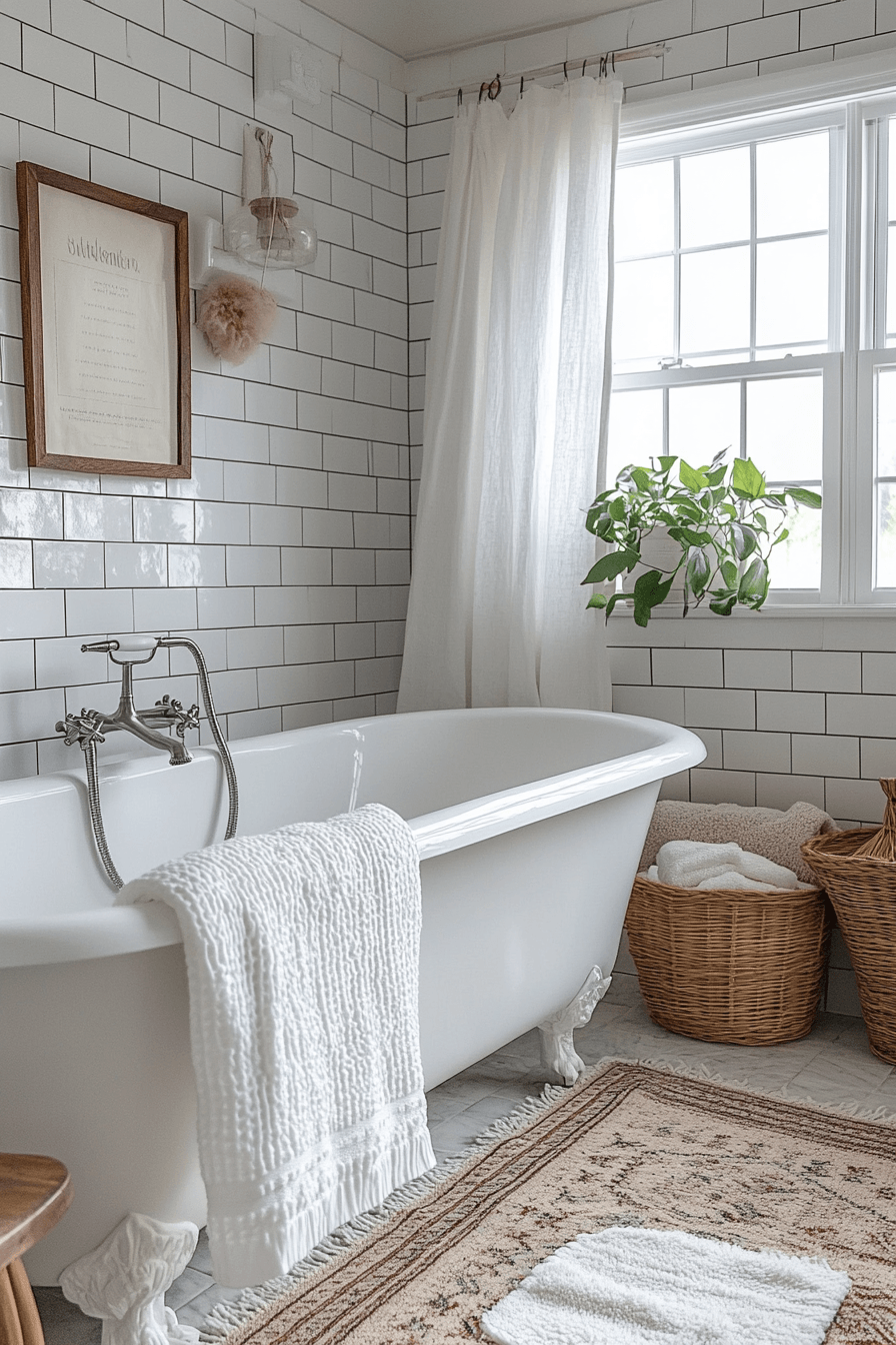 Farmhouse Bathrooms That Balance Rustic With Real Life 13