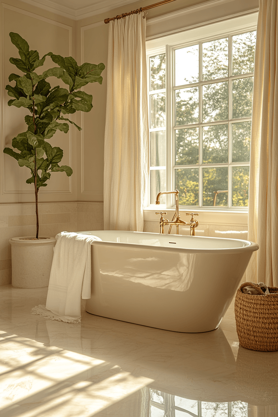 Cozy Bathrooms That Feel Like a Warm Towel Right Out of the Dryer 14
