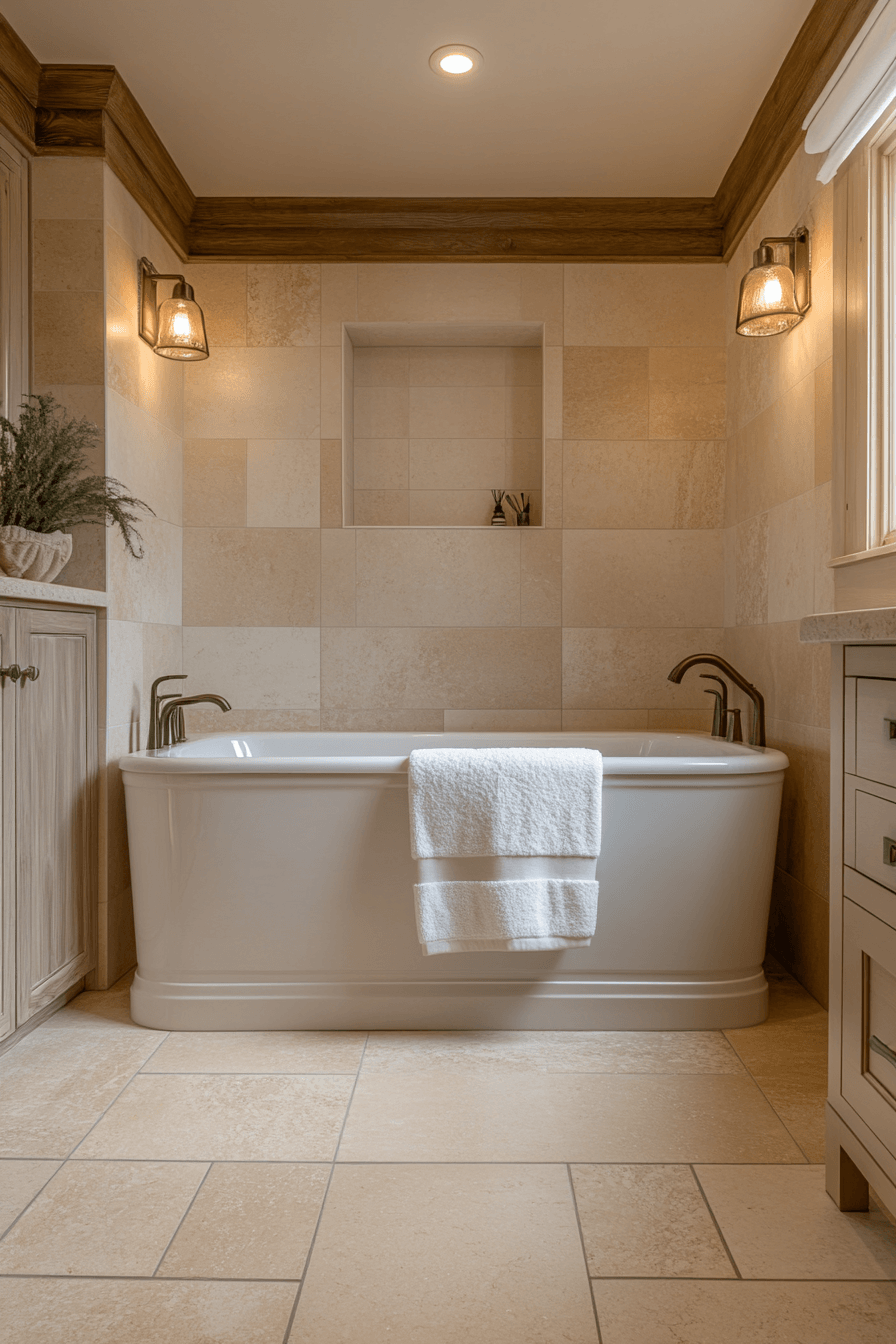 Neutral Bathroom Ideas That Feel Soft Without Being Boring 14