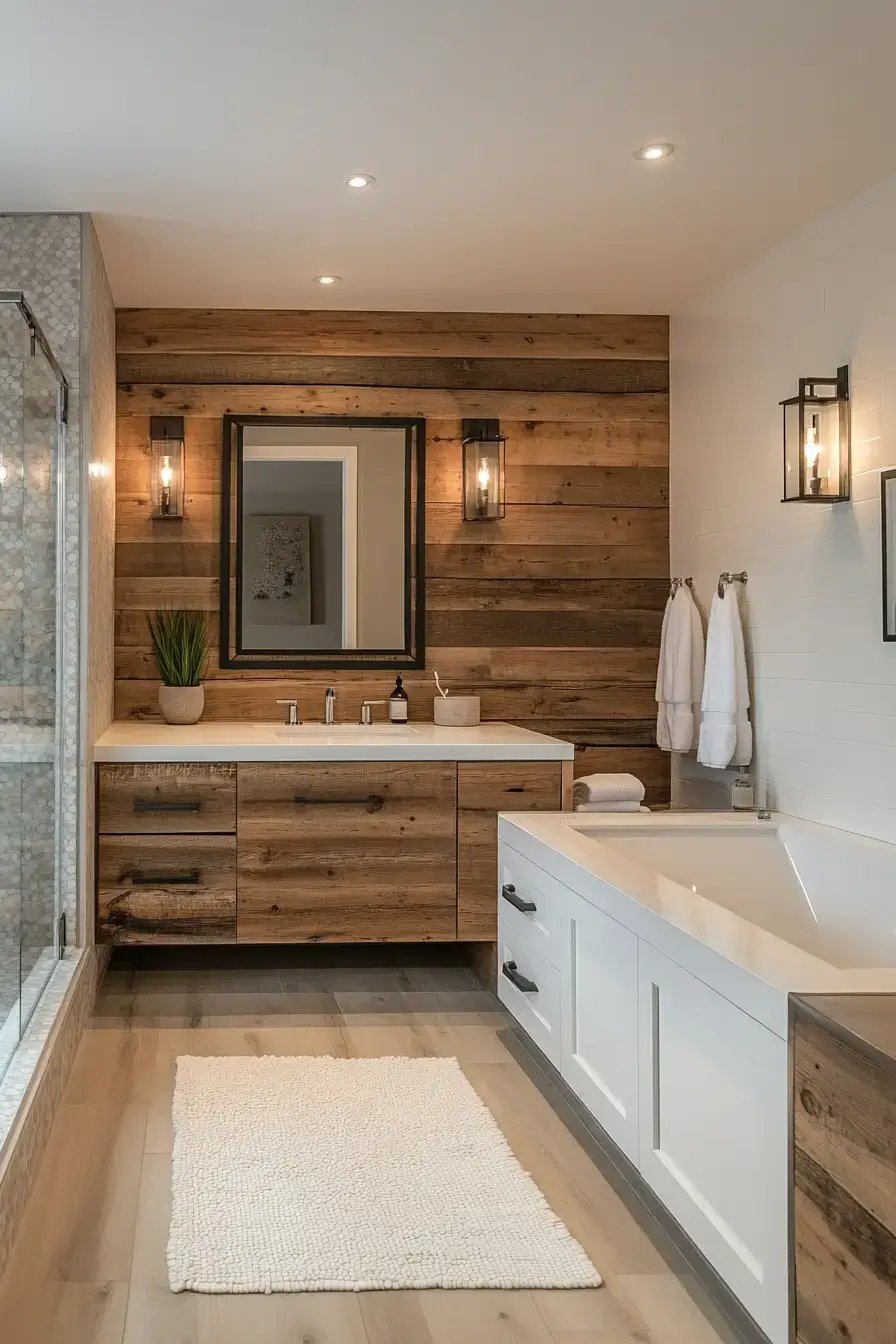 29 Rustic Bathroom Ideas That Feel Like a Cabin Morning 14
