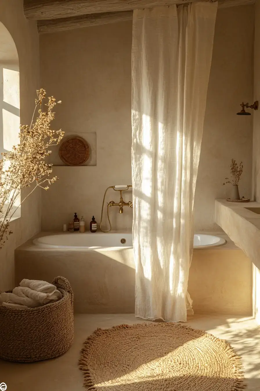 29 Earthy Bathroom Ideas That Feel Like a Warm Morning 15