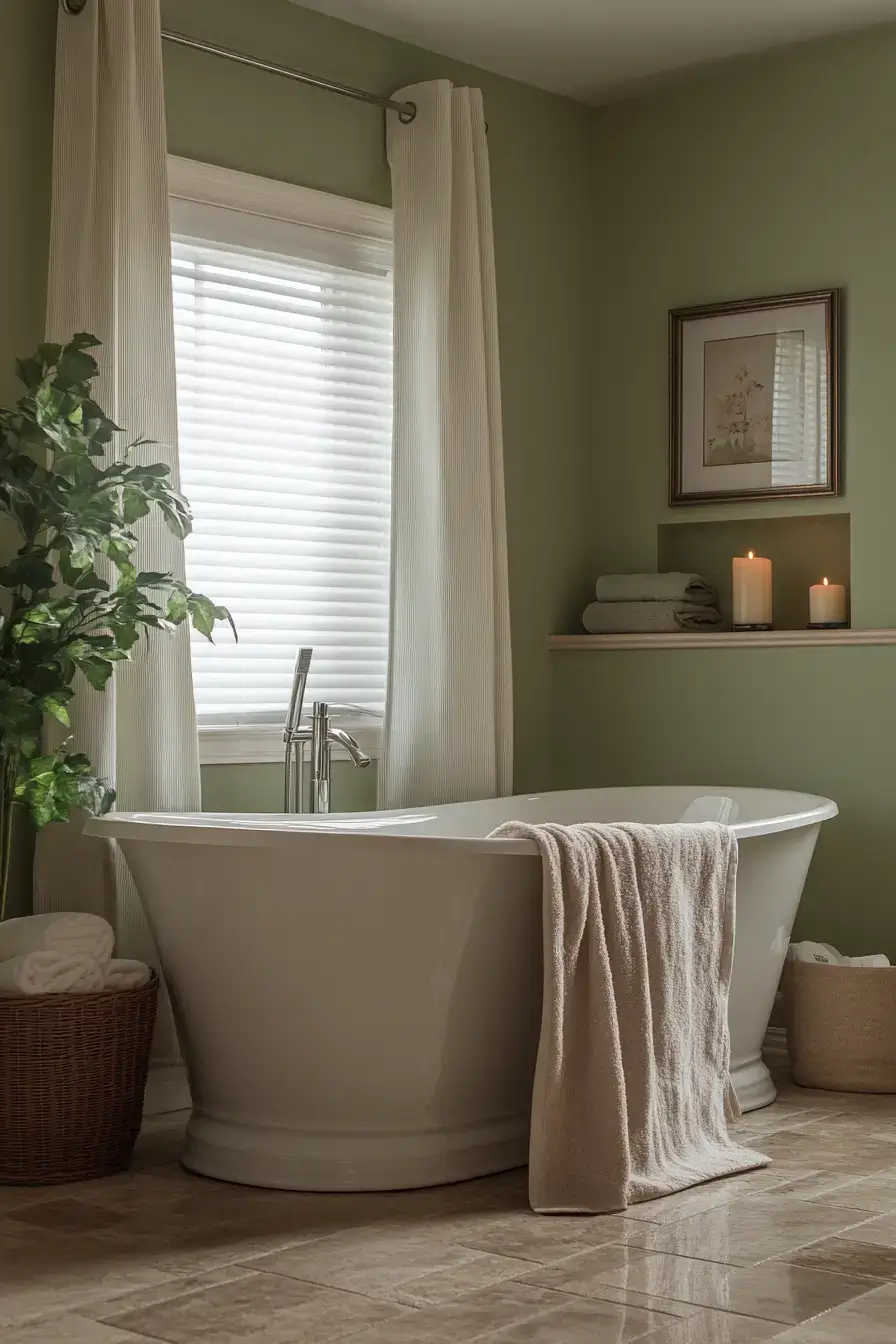 29 Sage Green Bathroom Ideas That Calm the Rush 15