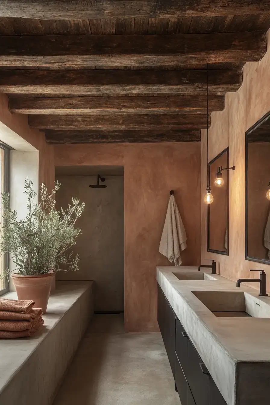 29 Terracotta Bathroom Ideas That Warm Up the Whole House 16