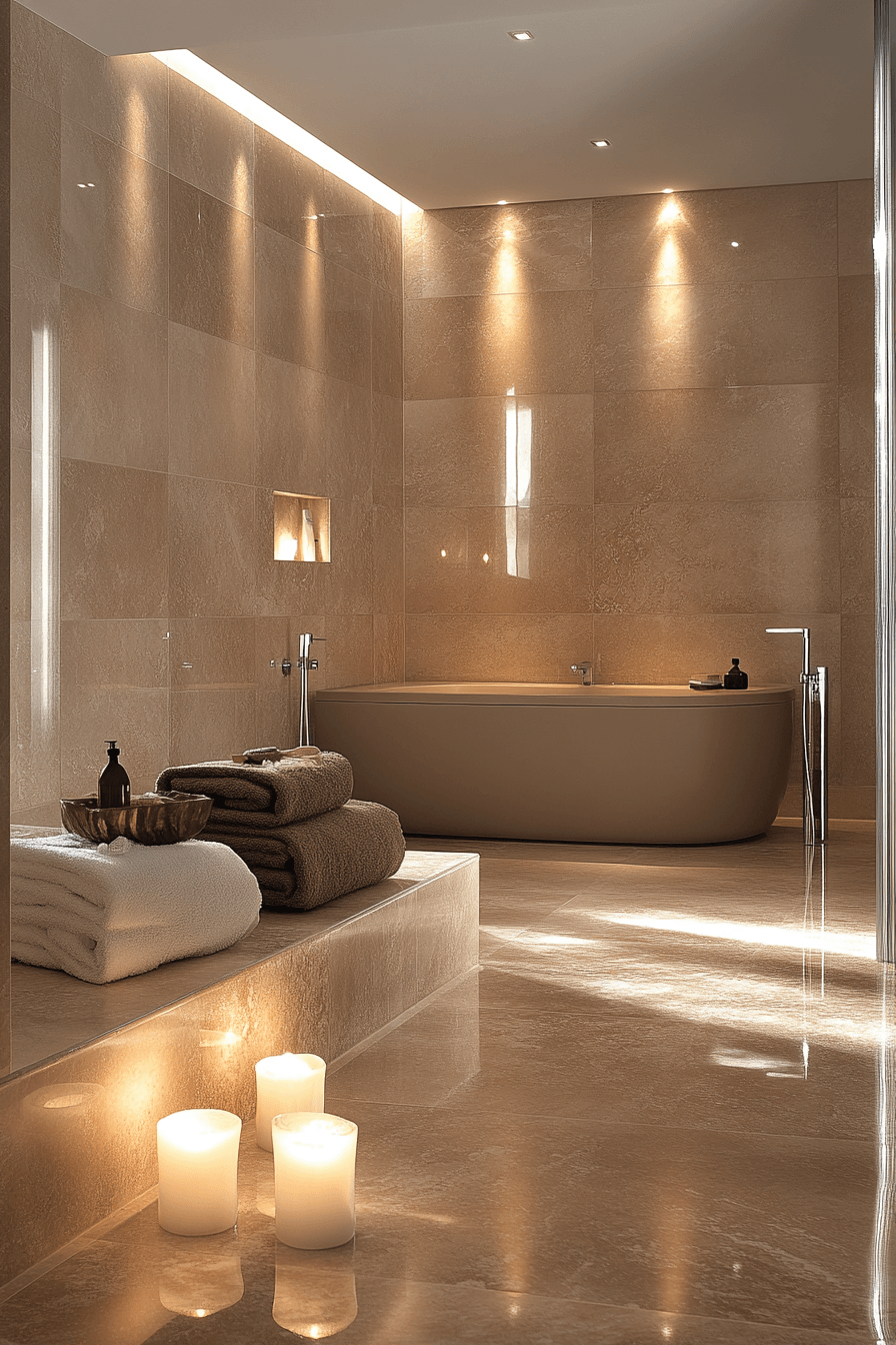 Neutral Bathroom Ideas That Feel Soft Without Being Boring 16