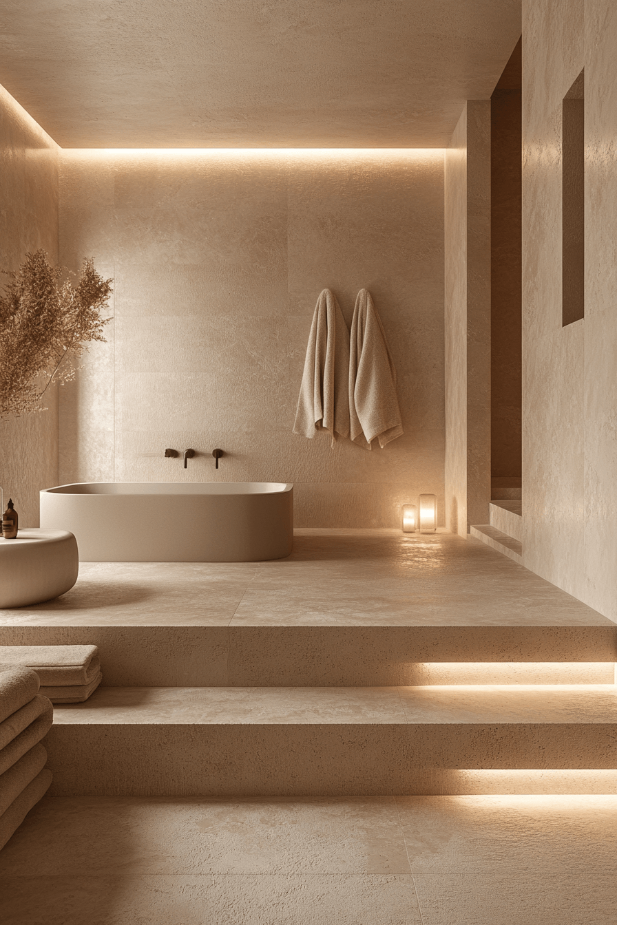 Beige Bathrooms That Feel Warm Without Looking Dated 16