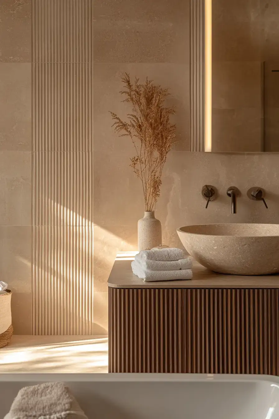 29 Earthy Bathroom Ideas That Feel Like a Warm Morning 16
