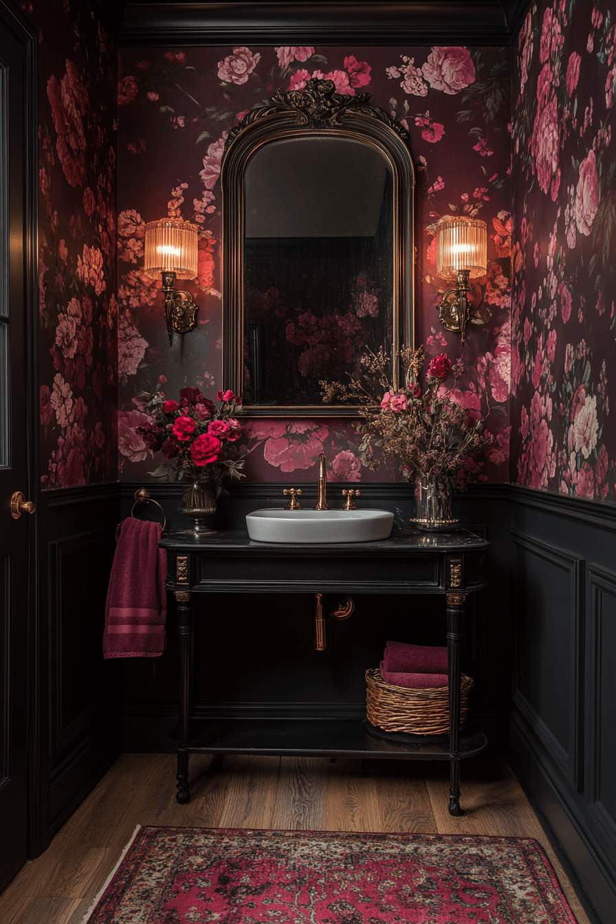 Moody Bathrooms That Feel Like a Quiet Corner After a Long Day 16