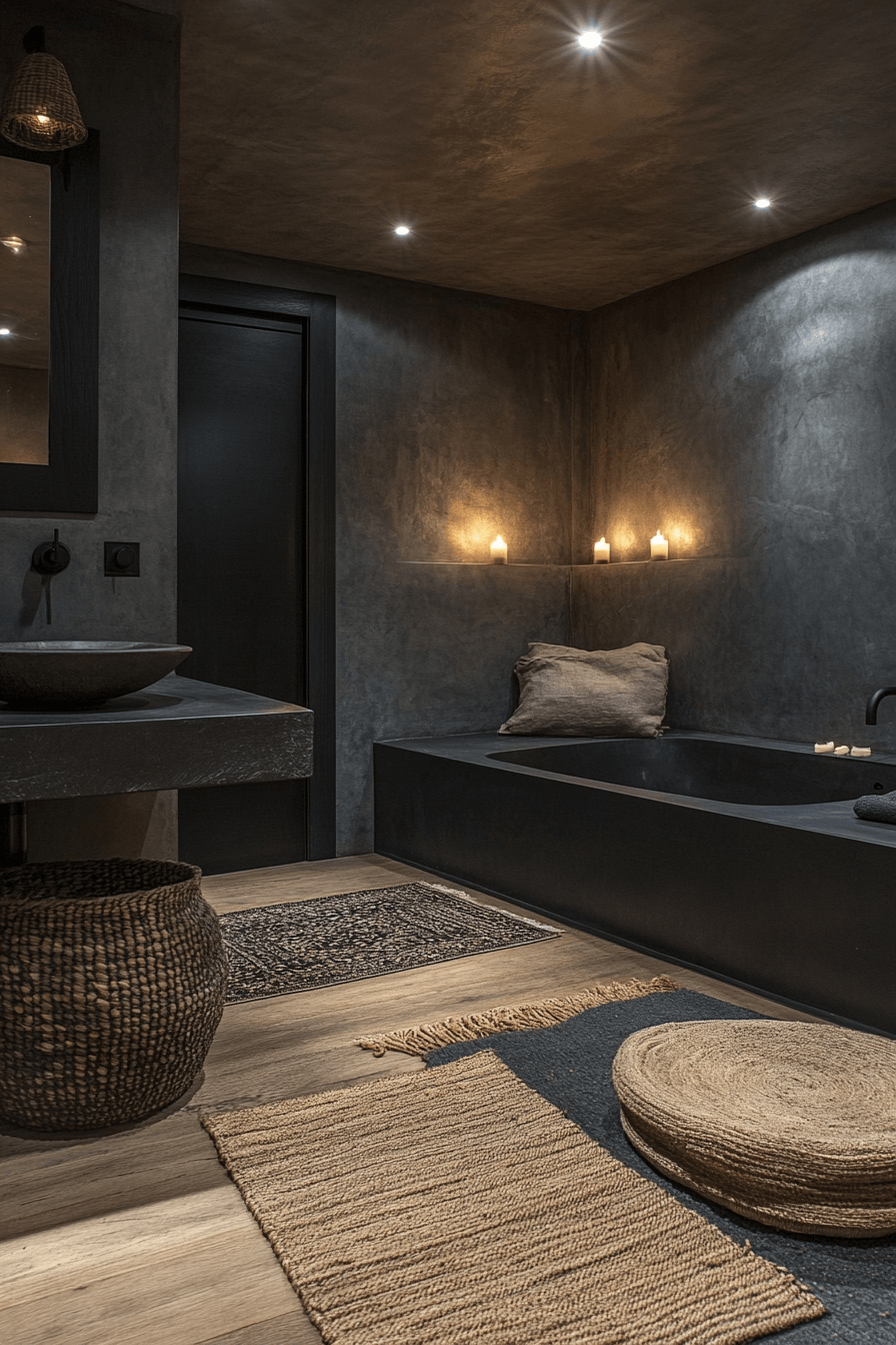 Moody Bathrooms That Feel Like a Quiet Corner After a Long Day 18