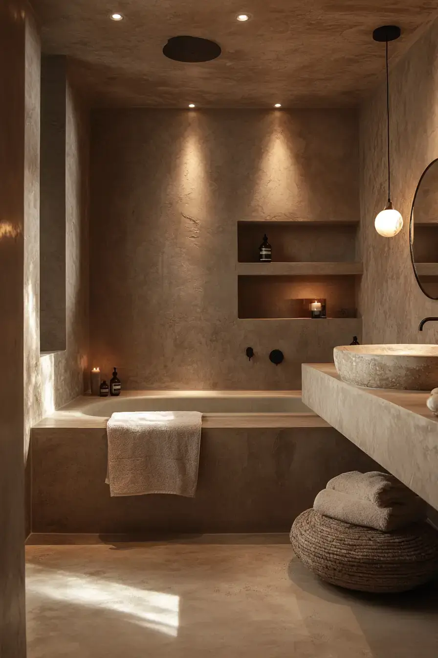 29 Earthy Bathroom Ideas That Feel Like a Warm Morning 18