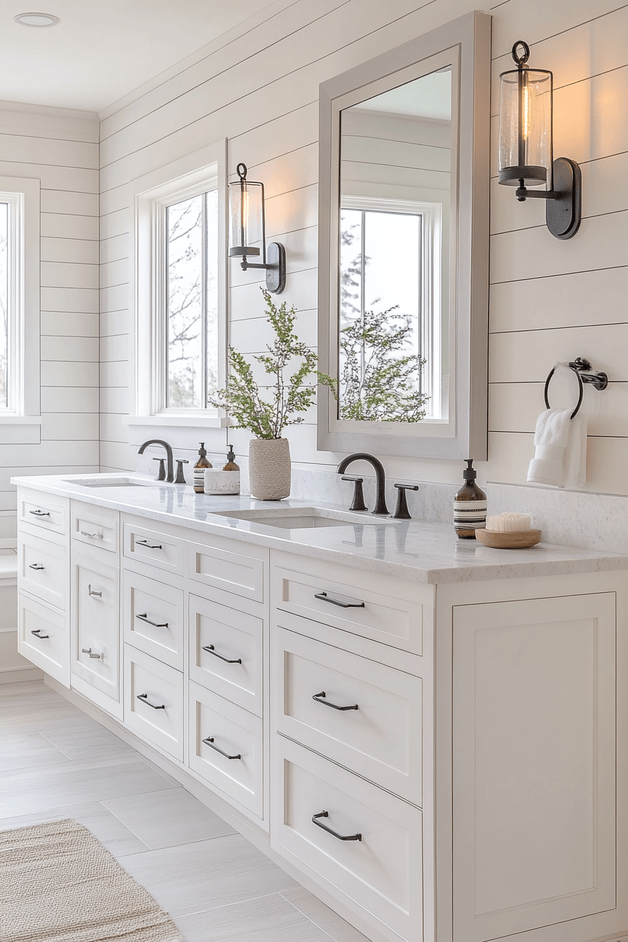 Farmhouse Bathrooms That Balance Rustic With Real Life 18