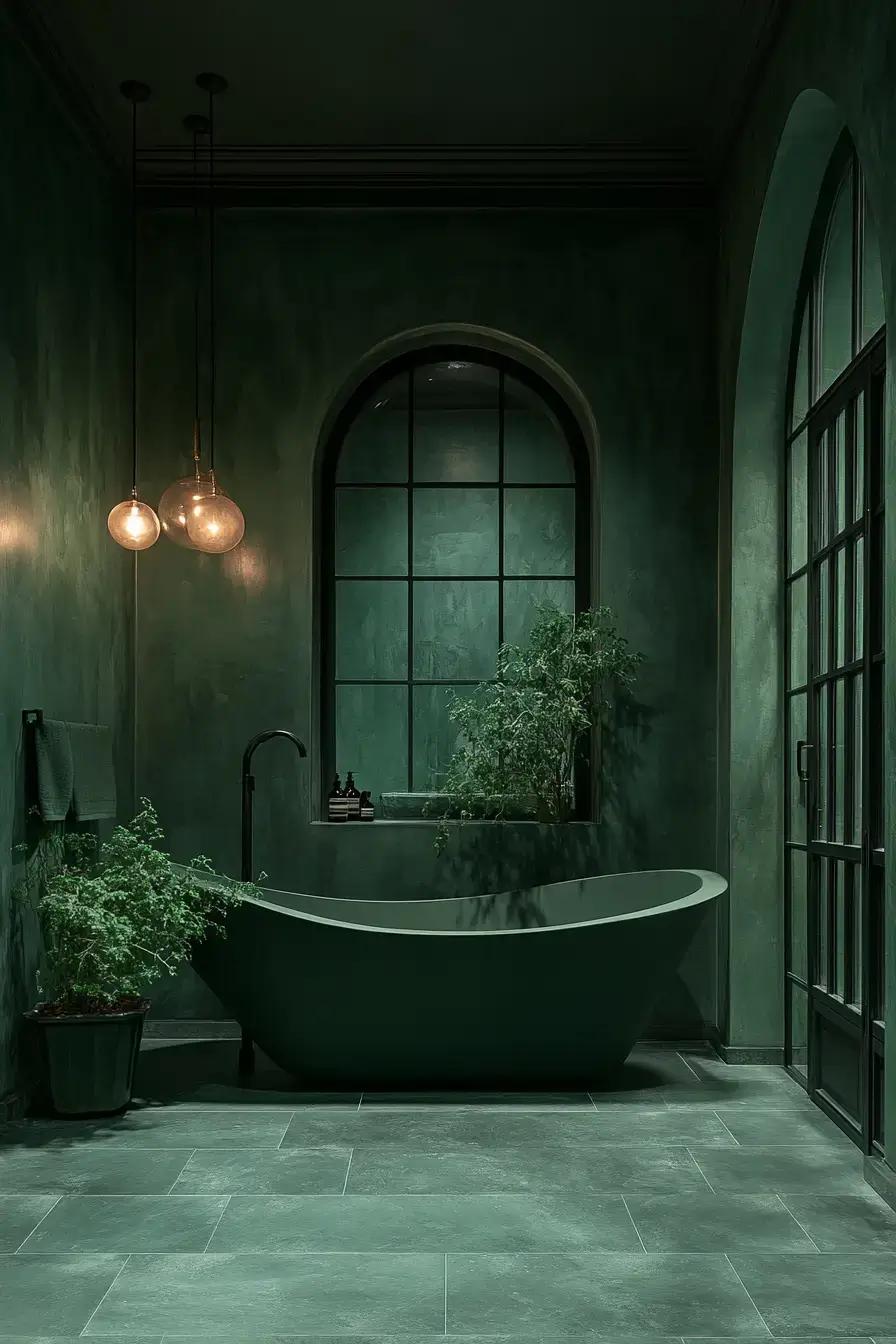 29 Dark Green Bathroom Ideas That Bring the Outside In 19