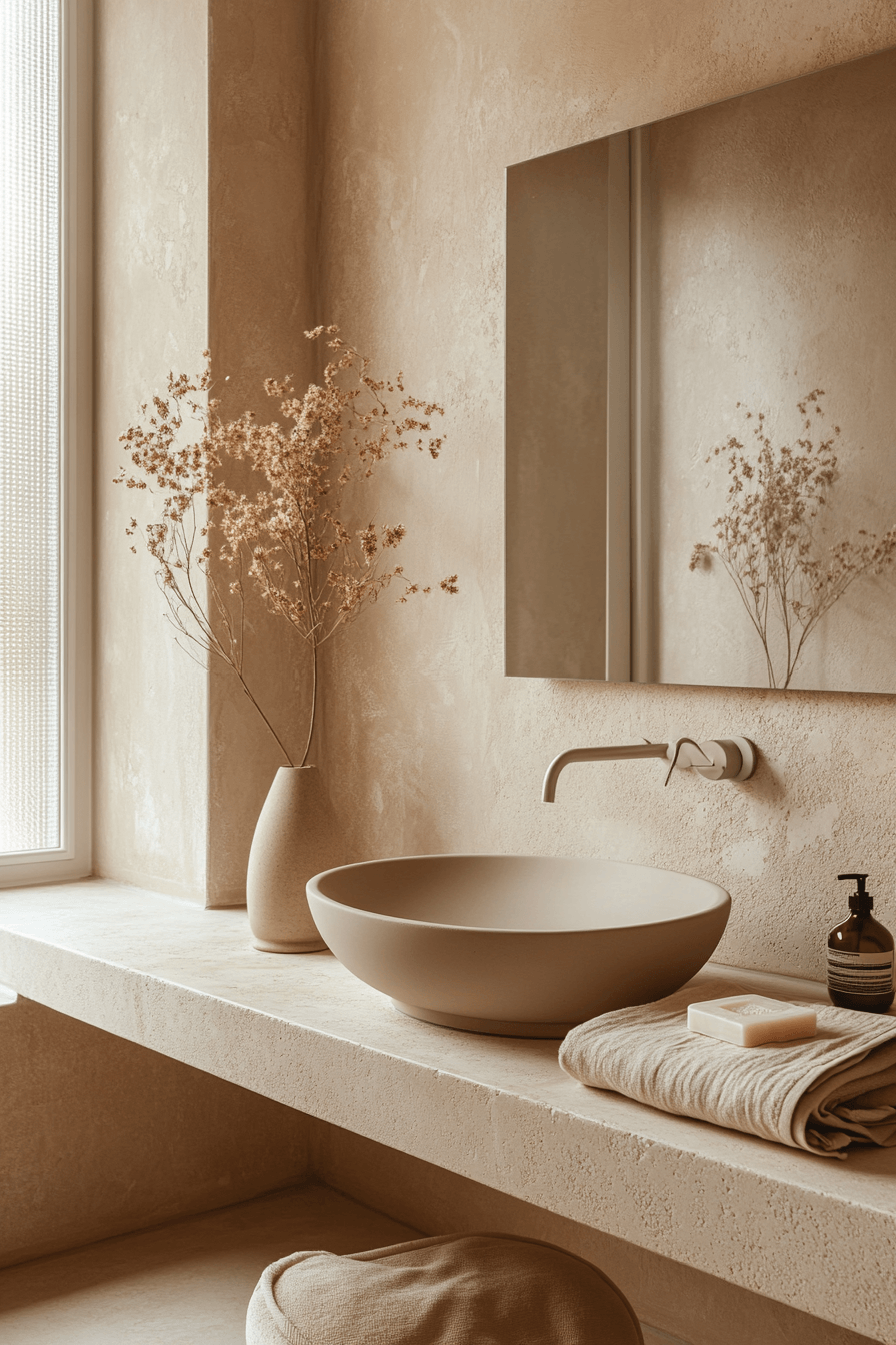 Beige Bathrooms That Feel Warm Without Looking Dated 2