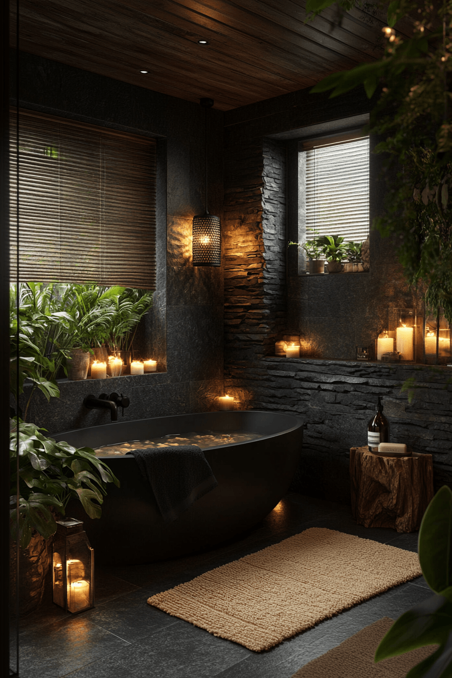 Moody Bathrooms That Feel Like a Quiet Corner After a Long Day 2
