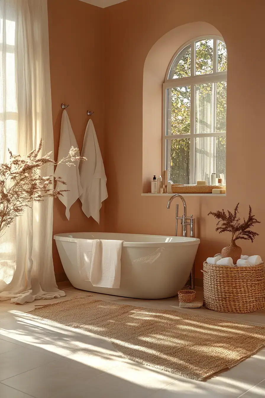 29 Terracotta Bathroom Ideas That Warm Up the Whole House 2