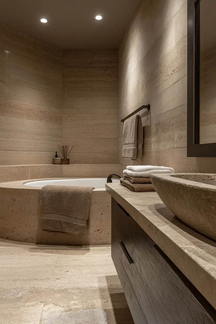 29 Earthy Bathroom Ideas That Feel Like a Warm Morning 2