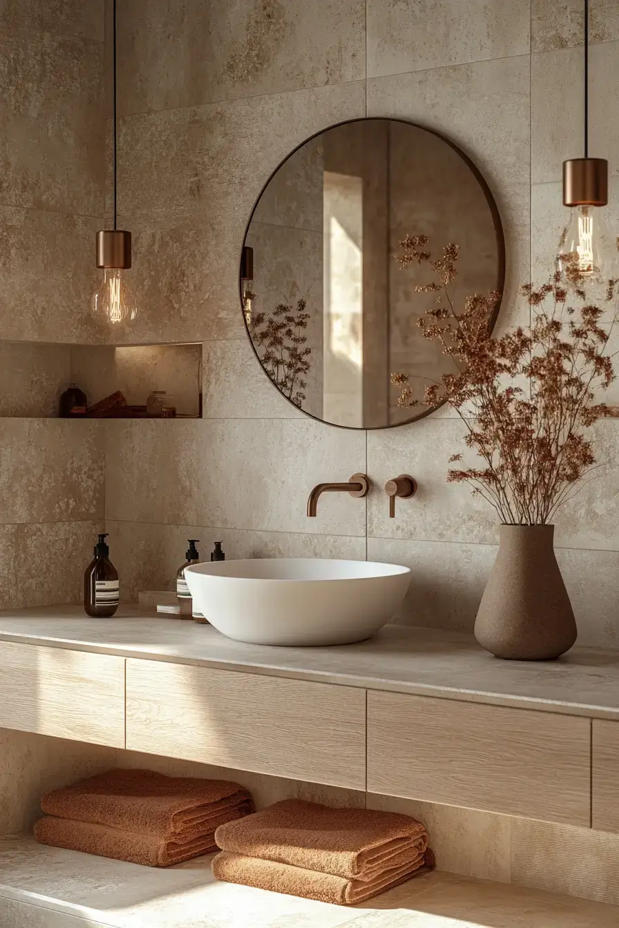 29 Rustic Bathroom Ideas That Feel Like a Cabin Morning 20