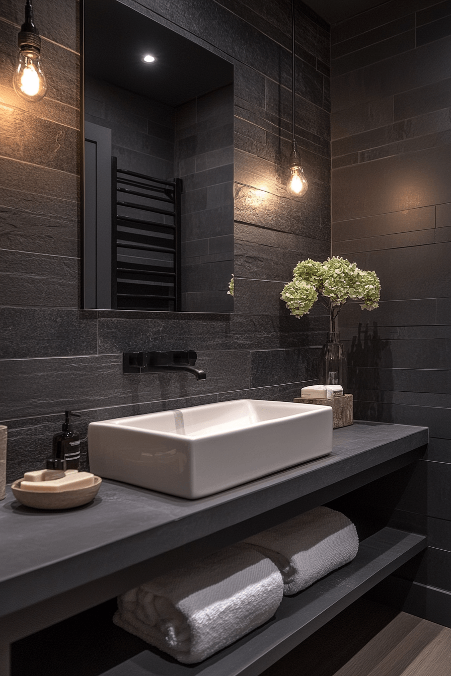 Half Bathroom Ideas That Make Guests Feel Welcome Without Trying Too Hard 20