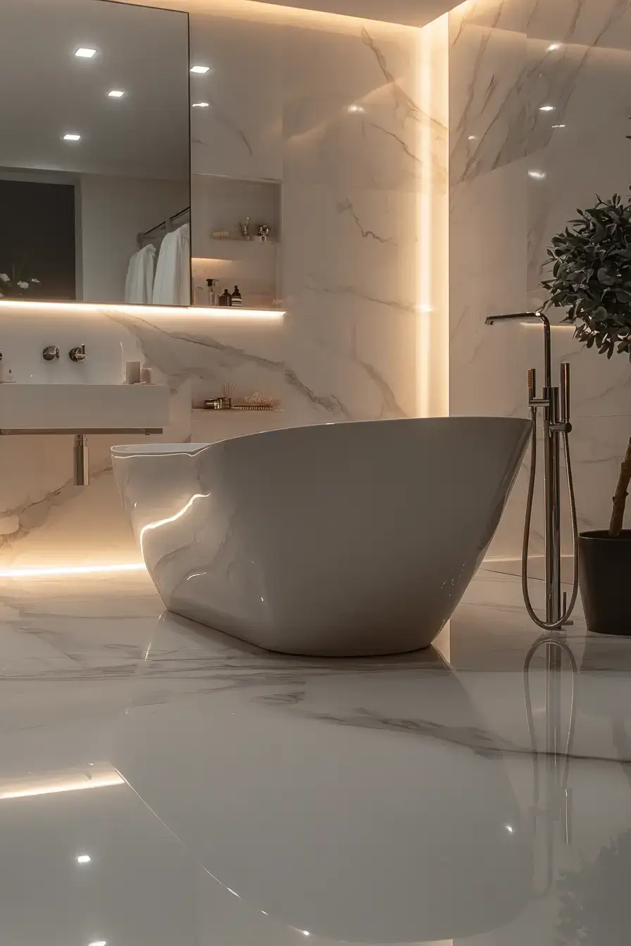 29 Elegant Bathroom Design Ideas That Feel Like a Hotel 20