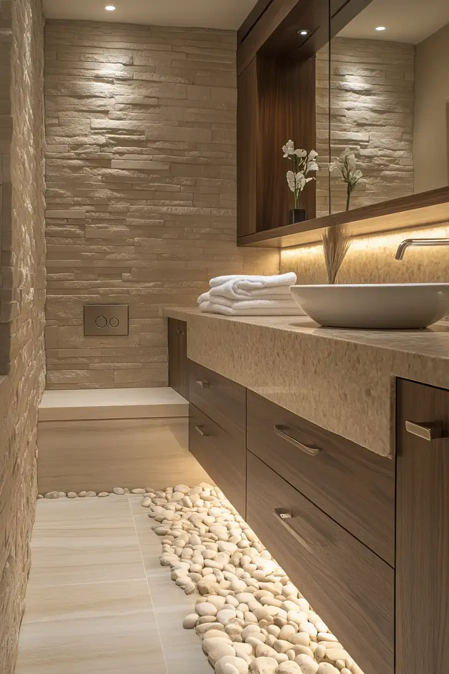 29 Earthy Bathroom Ideas That Feel Like a Warm Morning 20