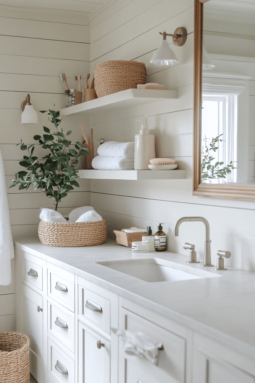 White Bathrooms That Feel Clean Without Feeling Cold 20