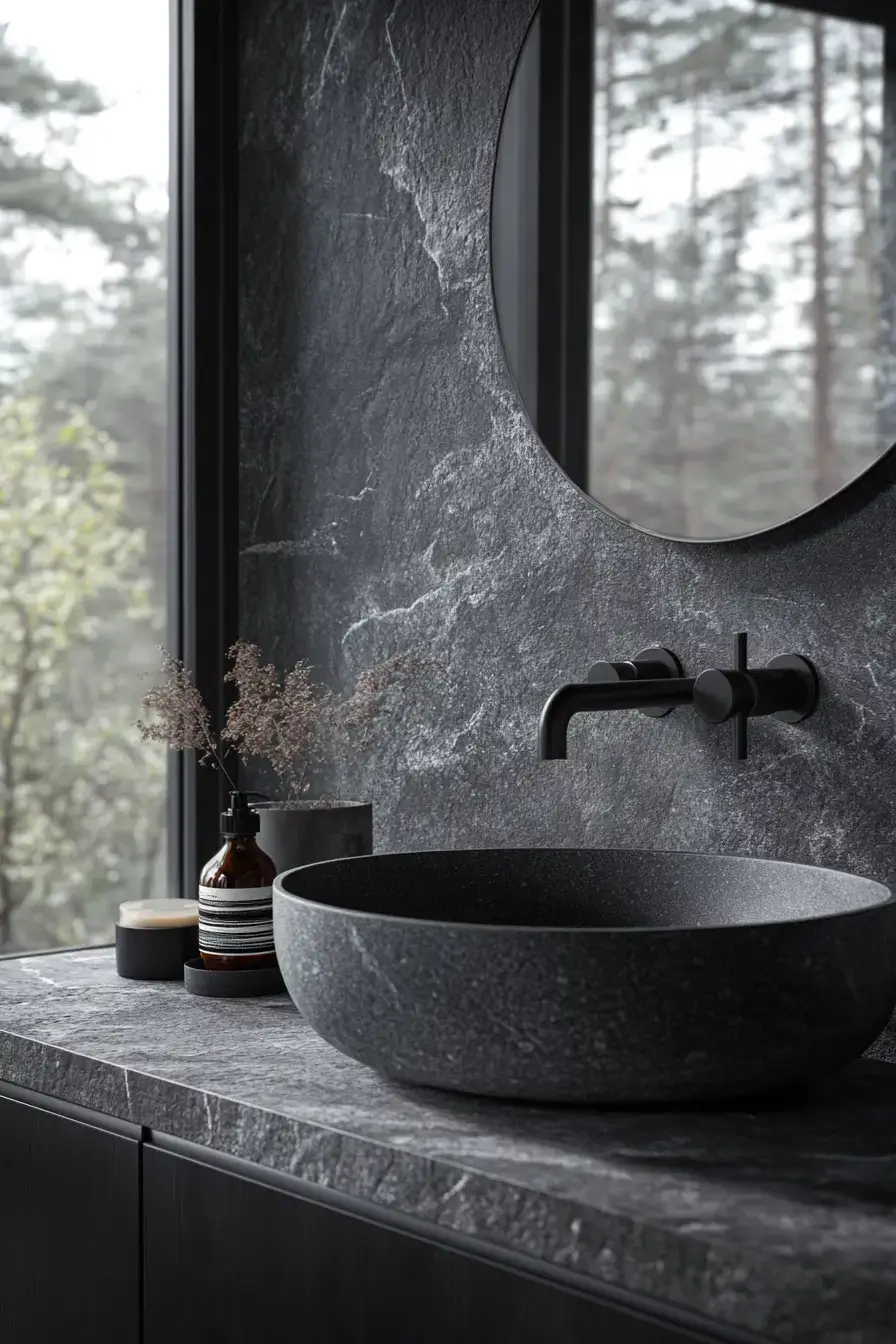29 Dark Bathroom Ideas That Make the Day Feel Over 21
