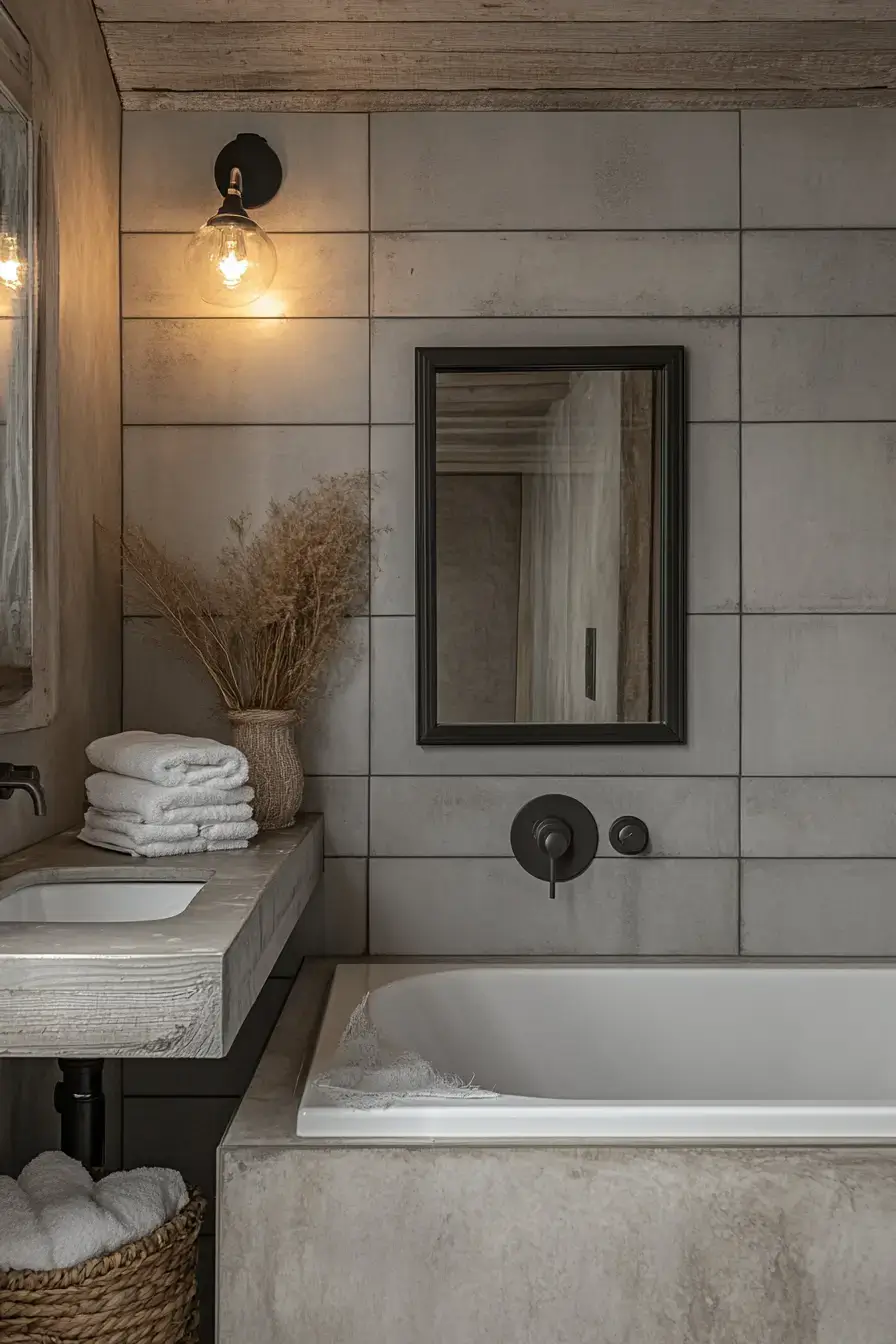 29 Rustic Bathroom Ideas That Feel Like a Cabin Morning 21