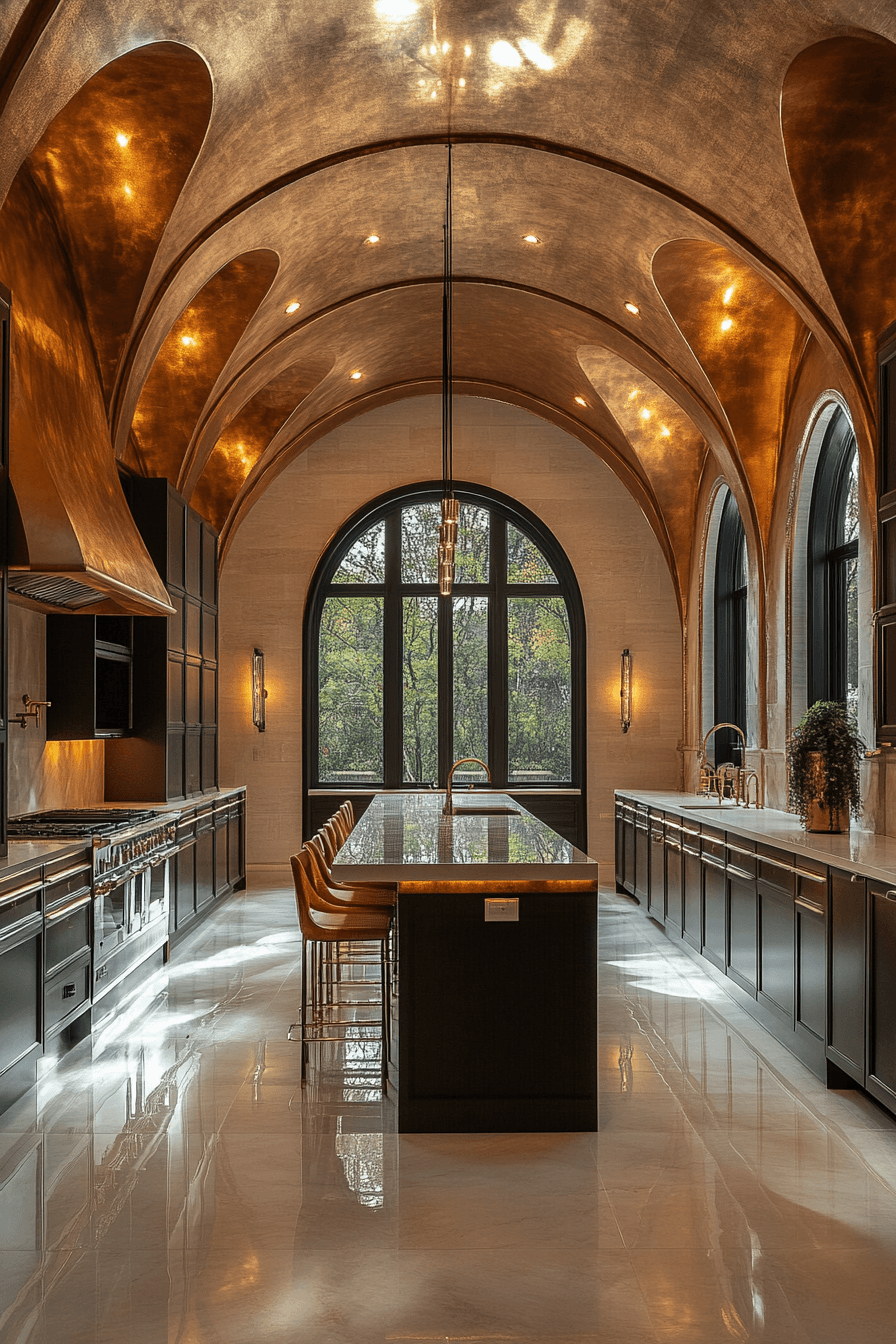 Art Deco Kitchens That Mix Brass Appliances with Real Cooking 21