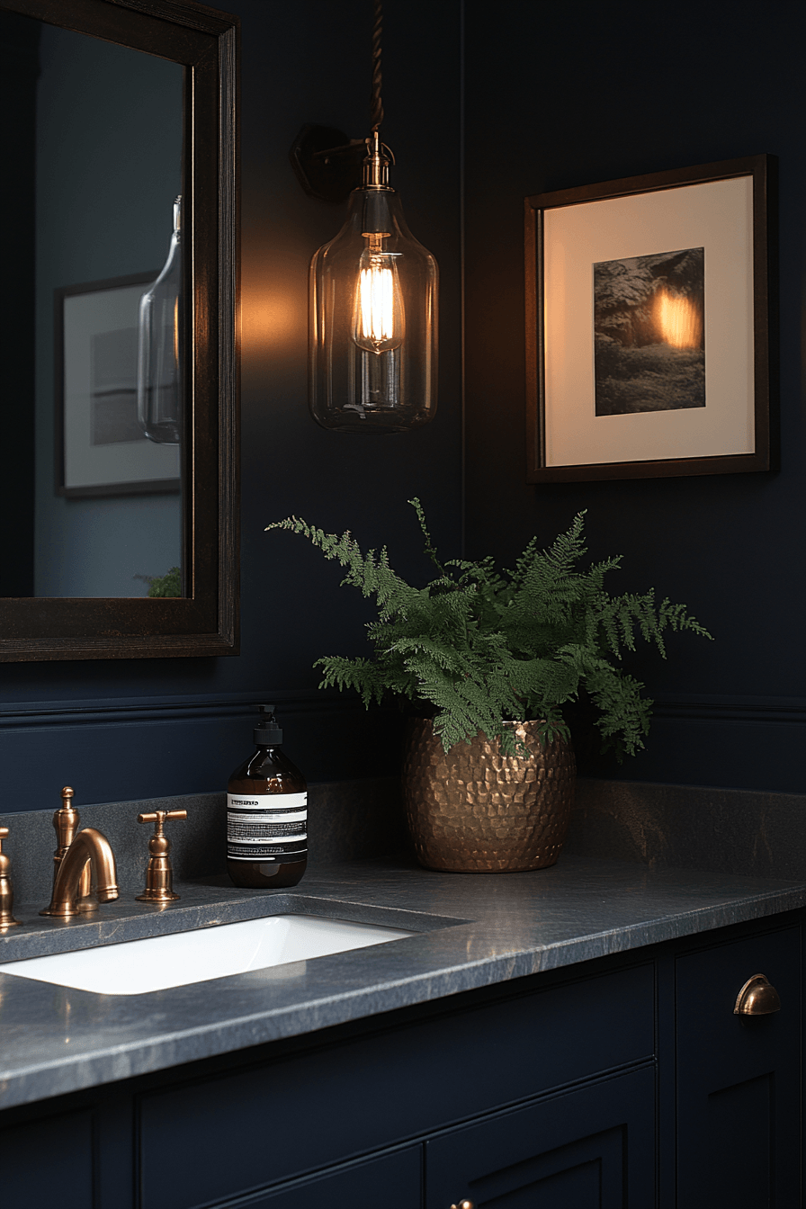 Half Bathroom Ideas That Make Guests Feel Welcome Without Trying Too Hard 21
