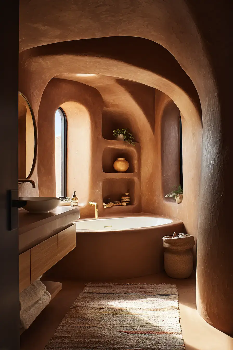 29 Terracotta Bathroom Ideas That Warm Up the Whole House 21