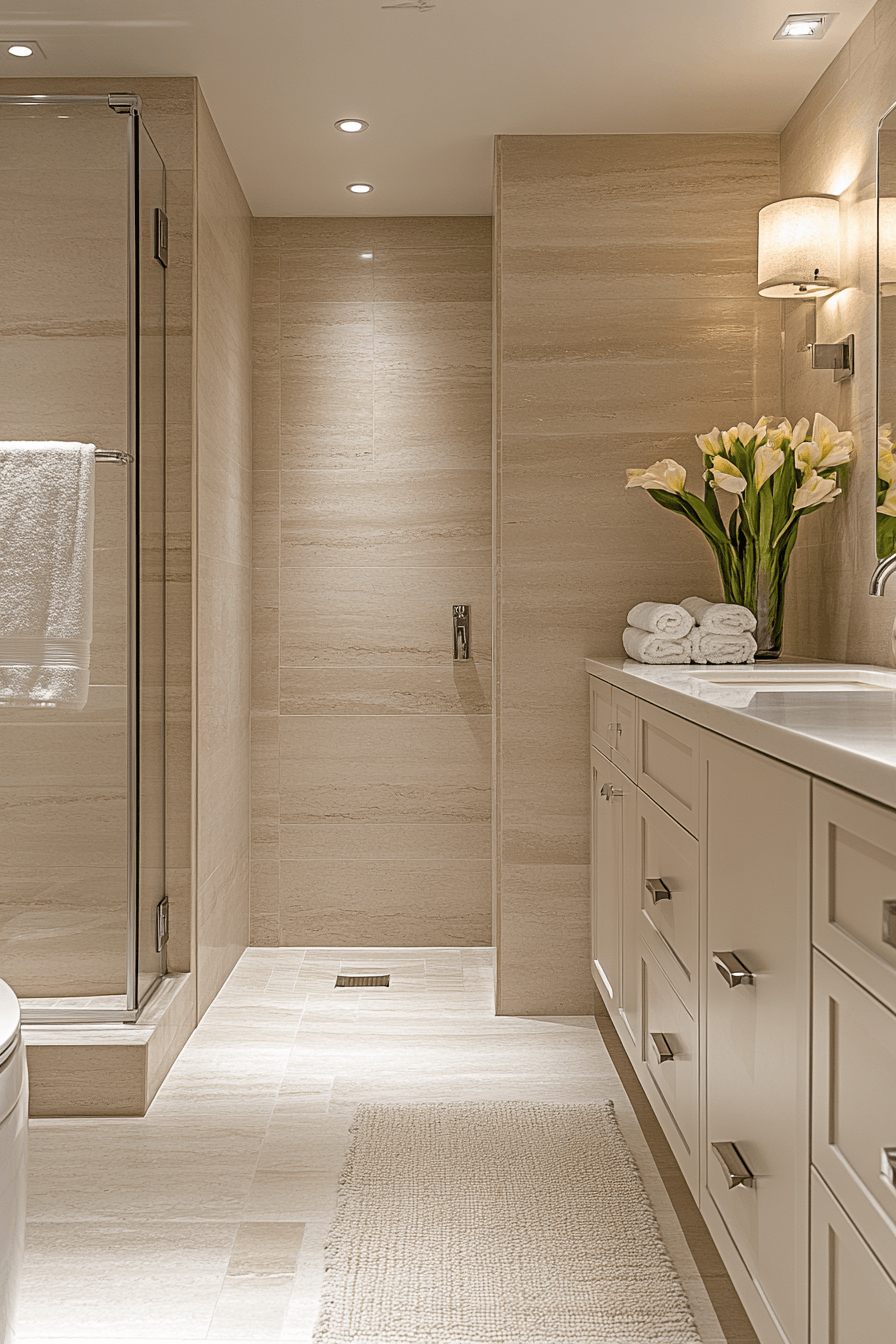 Beige Bathrooms That Feel Warm Without Looking Dated 21