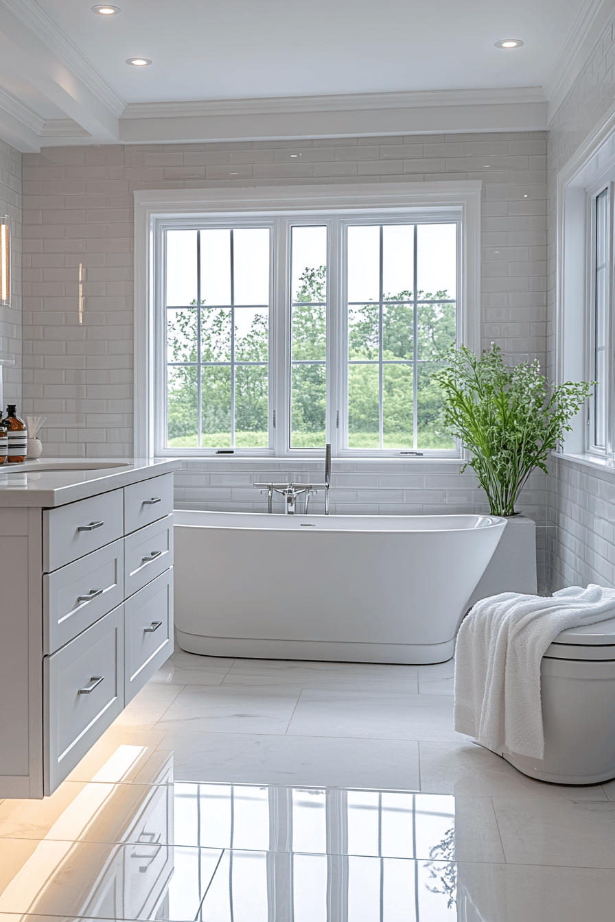 White Bathrooms That Feel Clean Without Feeling Cold 22