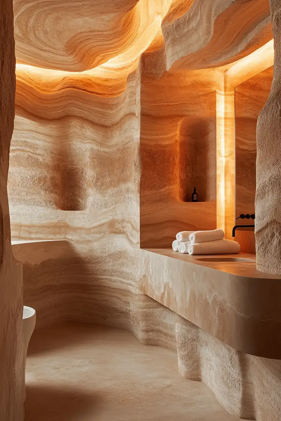 29 Earthy Bathroom Ideas That Feel Like a Warm Morning 22