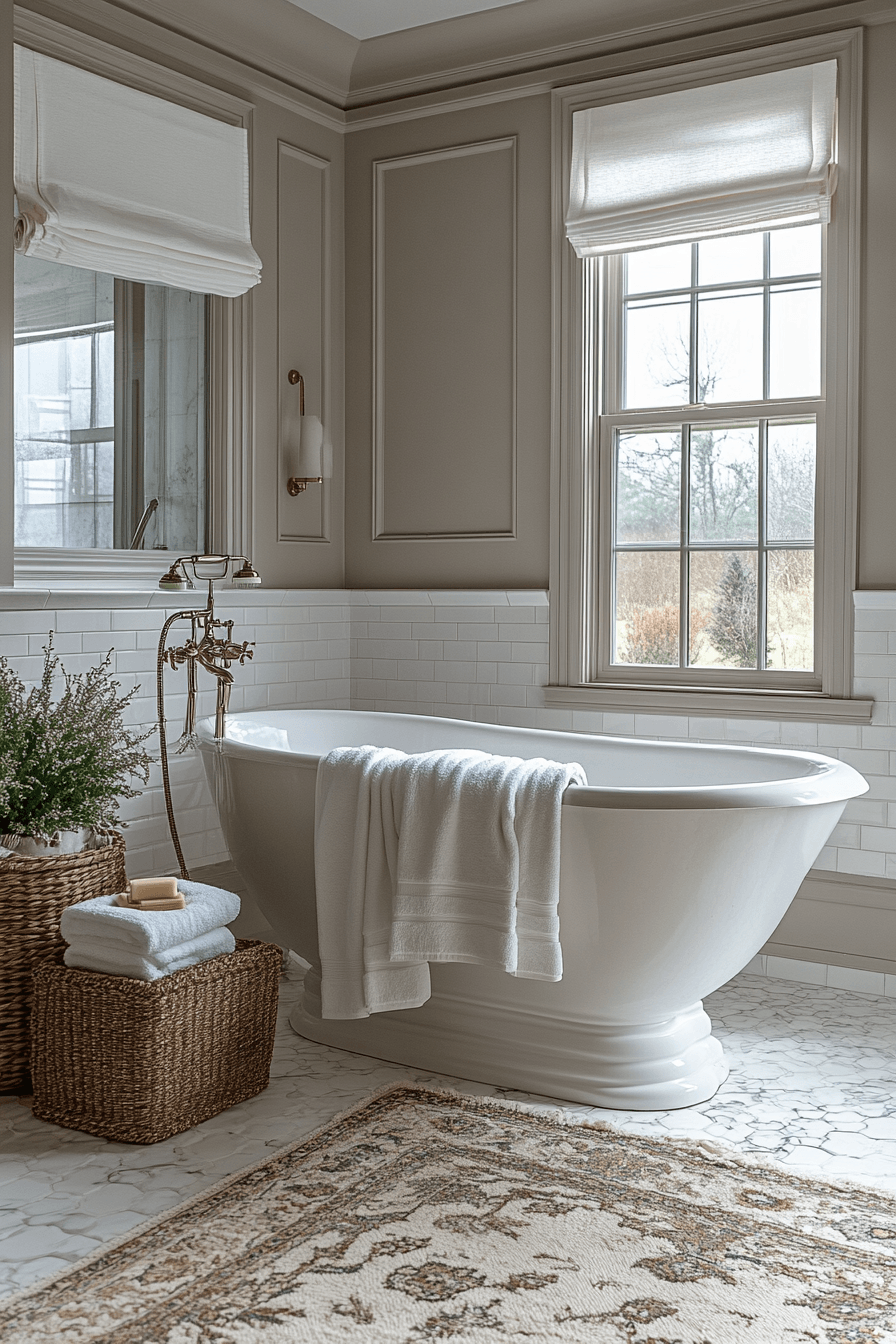 Cozy Bathrooms That Feel Like a Warm Towel Right Out of the Dryer 22
