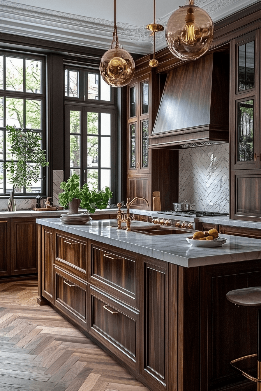 Art Deco Kitchens That Mix Brass Appliances with Real Cooking 22
